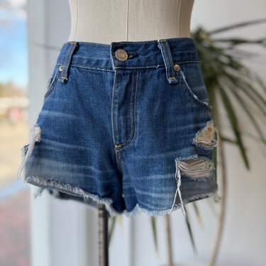 Rag & Bone Distressed Cut Off Jean Shorts, as is, 28