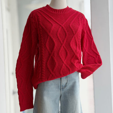 Paradis Perdus Valère Sweater in Red, Small