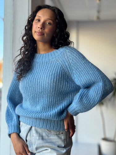 Sayaka Davis Blue Mohair & Wool Sweater, Small