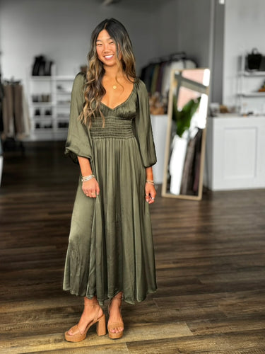 La Ligne Samantha Dress in Green, XSmall