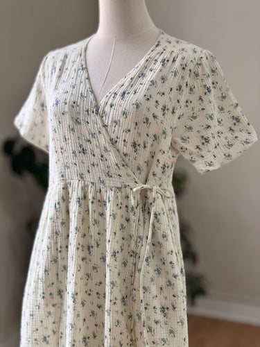 Neuflora Floral Wrap Dress, Medium