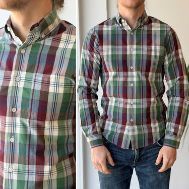 J.Crew Slim Plaid Shirt, Men's XSmall