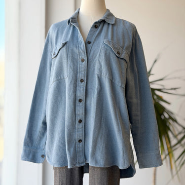 Madewell Light Blue Flannel Button Up, Large