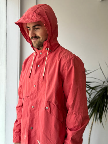 Folk Rainmac Faded Red Jacket, Men's 5/XLarge
