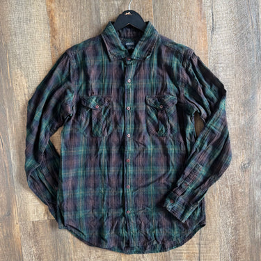 Rogues Gallery Plaid Button Up Shirt, Men's Medium