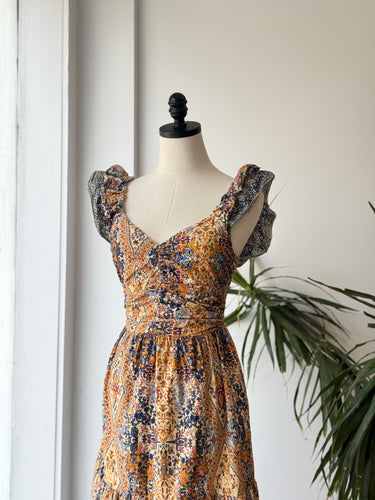 Caroline Constas Athena Paisley Dress, Medium