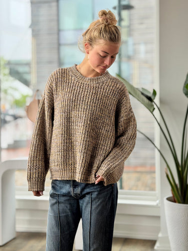 The Great Chunky Ribbed Crewneck Sweater, 2/Medium
