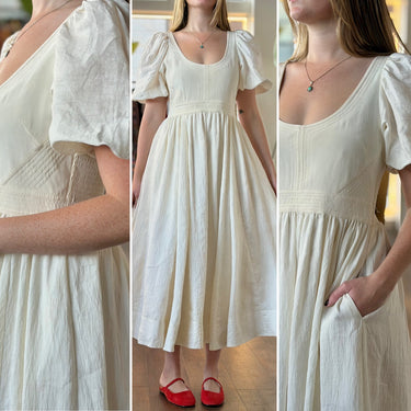 La Ligne Daphne Dress in Ivory AS IS , Medium