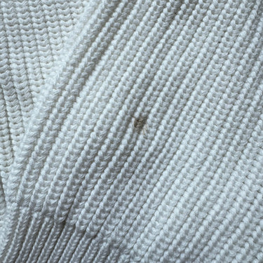 Quince White Chunky Cardigan, small