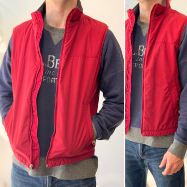 LL Bean Red Fleece Lined Flannel, Men's Small