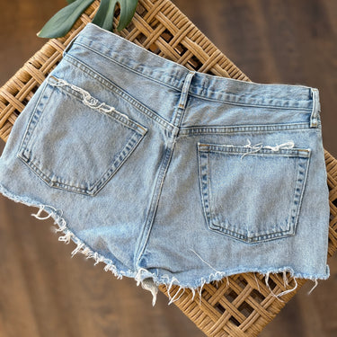 Agolde Parker Light Wash Shorts, 29