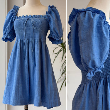 Hill House The Scarlet Smocked Mini Dress As Is Minor discoloration , Medium