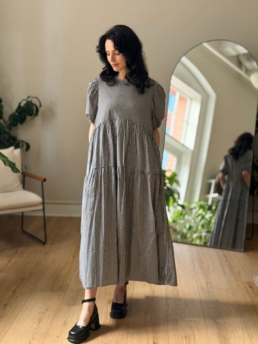 Eri + Ali NWT B&W Plaid Garden Dress, Small