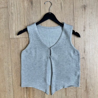 Commense Grey Knit Top, Small