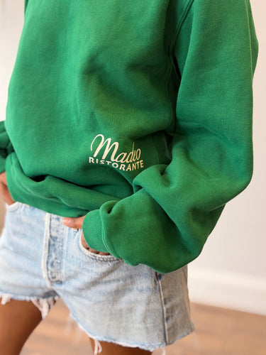 Madhappy x Madeo Ristorante Green Crewneck Sweatshirt, Small