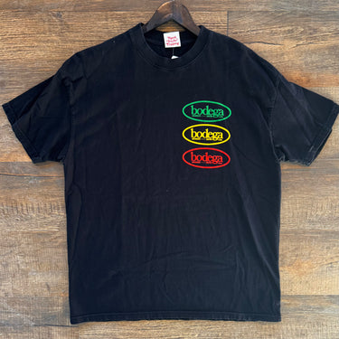 Bodega Black Logo Print Tee, Men's Medium