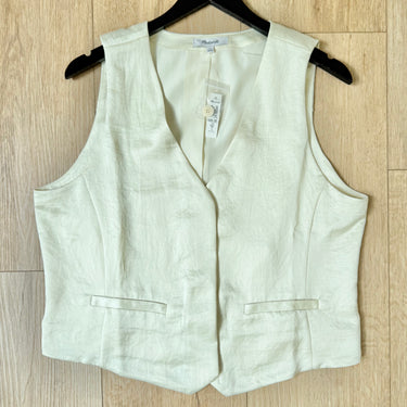 Madewell NWT Button Front Vest, 14
