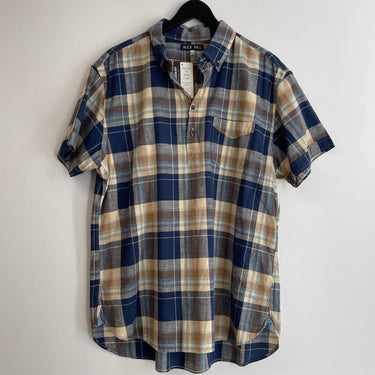 Alex Mill 1/4 Button Down 100% Cotton Plaid Shirt, Mens XLarge