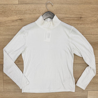 Abercrombie & Fitch Thin White Mock Neck Top AS IS , Medium