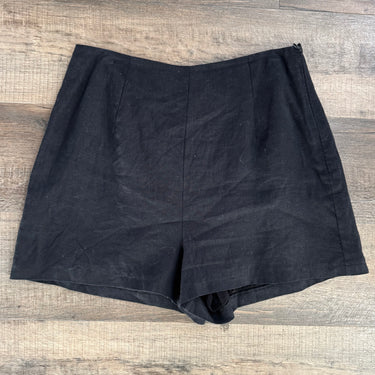 Dissh Black Linen Shorts, 8