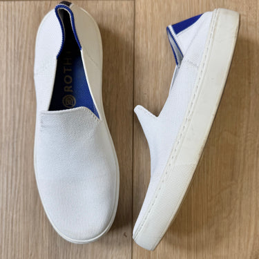 Rothy's White Slip On Sneakers, 8