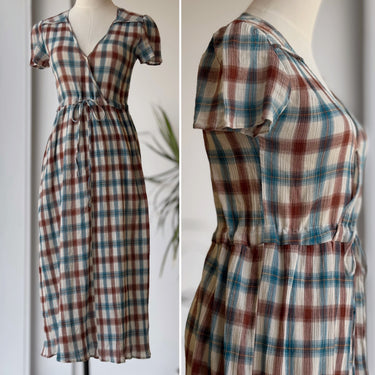 Christy Dawn Dahlia Dress in Fall Plaid, XSmall