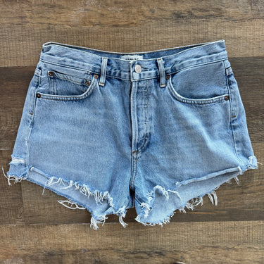 Agolde Parker Light Wash Shorts, 27
