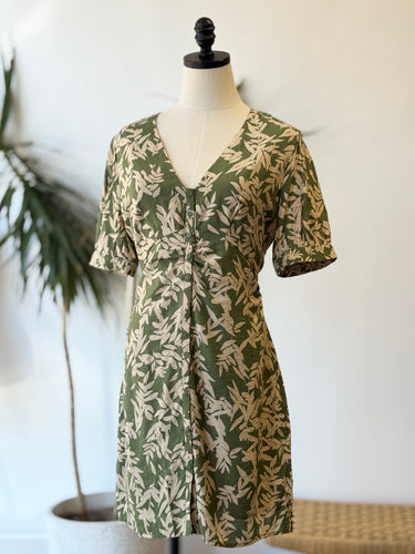 ba&sh Tais Botanical Print Mini Dress, 2/Medium
