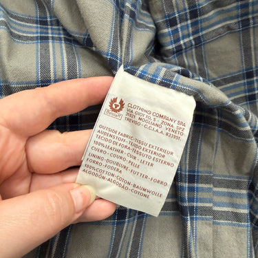 Belstaff Black Leather Motorcycle Jacket, Men's Large