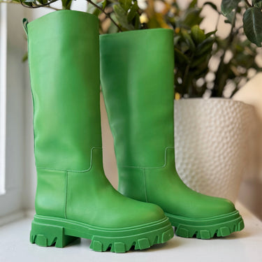 Gia x Pernille Teisbaek Green Tall Boots, 38