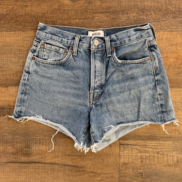 Agolde Med Wash Parker Long Shorts, 26