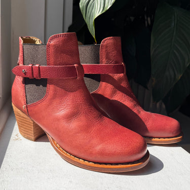 Rag & Bone Red Durham Ankle Boots, 36.5