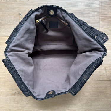 Rafe New York Black Woven Tote - AS IS