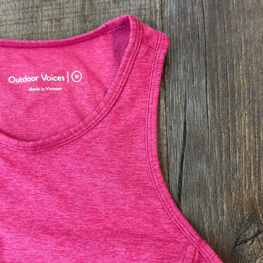 Outdoor Voices Pink Sportsbra Tank, Medium