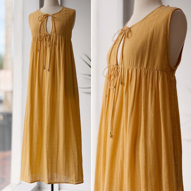 Daughters of India Kyra Dress in Apricot Blush, Medium