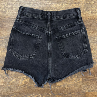 Agolde Charcoal Raw Hem Shorts, 23