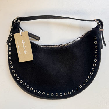 Madewell NWT Black Grommet Wrist Bag
