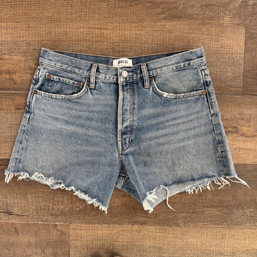 Agolde Med Wash Parker Long Shorts, 29