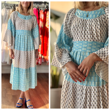 Anaak  Gauzy Block Print Dress, 1