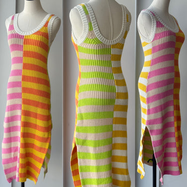 Staud Seashore Rib Knit Dress, XSmall