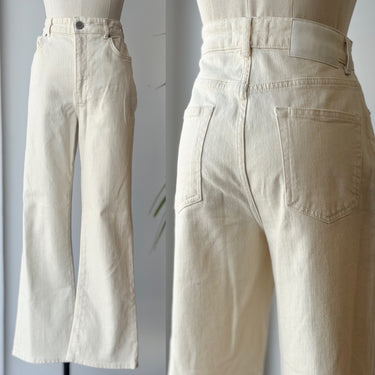 La Ligne Straight Leg Jeans in Ecru, 28