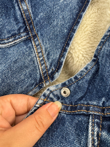 We The Free Sherpa Denim Vest - as is, Medium