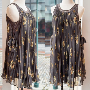 Free People Pleated Swing Dress, XSmall