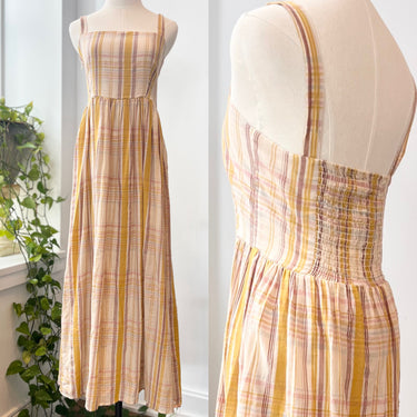 Christy Dawn Gwen Dress in Honey Plaid AS IS , Medium