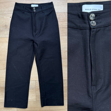 Maria Stanley Black High Raise Pants, 10