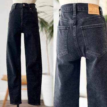 Denim Forum Charcoal Yoko High Rise Slim Jeans, 25