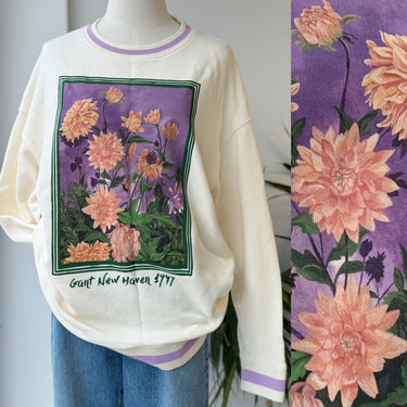 Gant Floral Graphic Sweatshirt AS IS, Men's Large