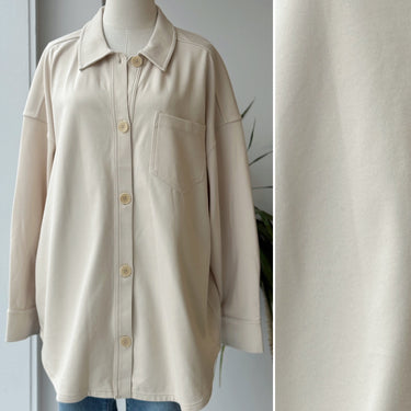 Madewell NWT Ponte Oversized Shirt Jacket, Large