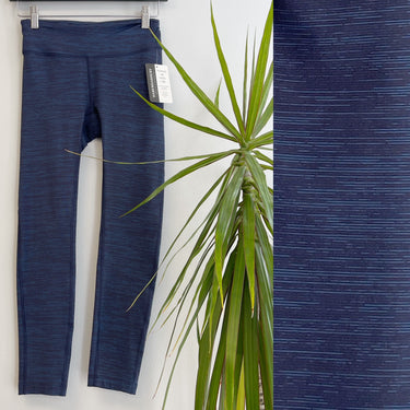 Outdoor Voices Blue Color Block Full Length Leggings, XSmall