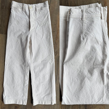Jesse Kamm Ecru Canvas Pants, 0